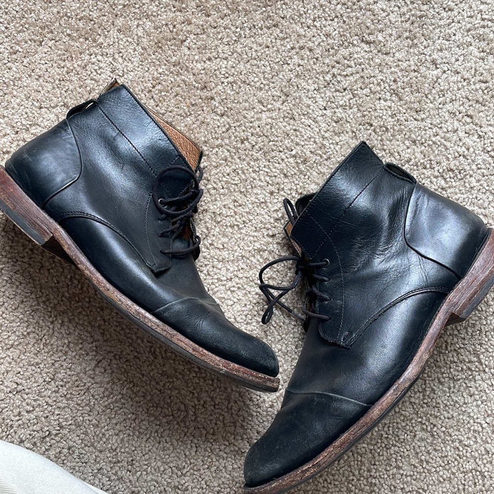 Sutro of SF Black leather chukka Boots 10.5